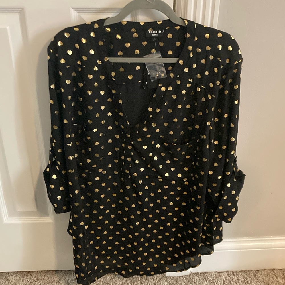 Torrid Women's 3/4 Sleeve Blouse
